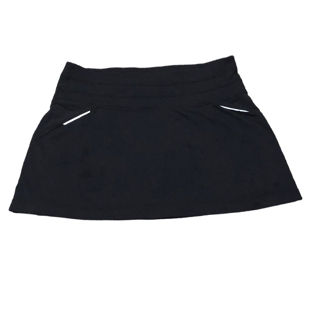 Athleta Relay Gusset Skort Size Small Black Athletic